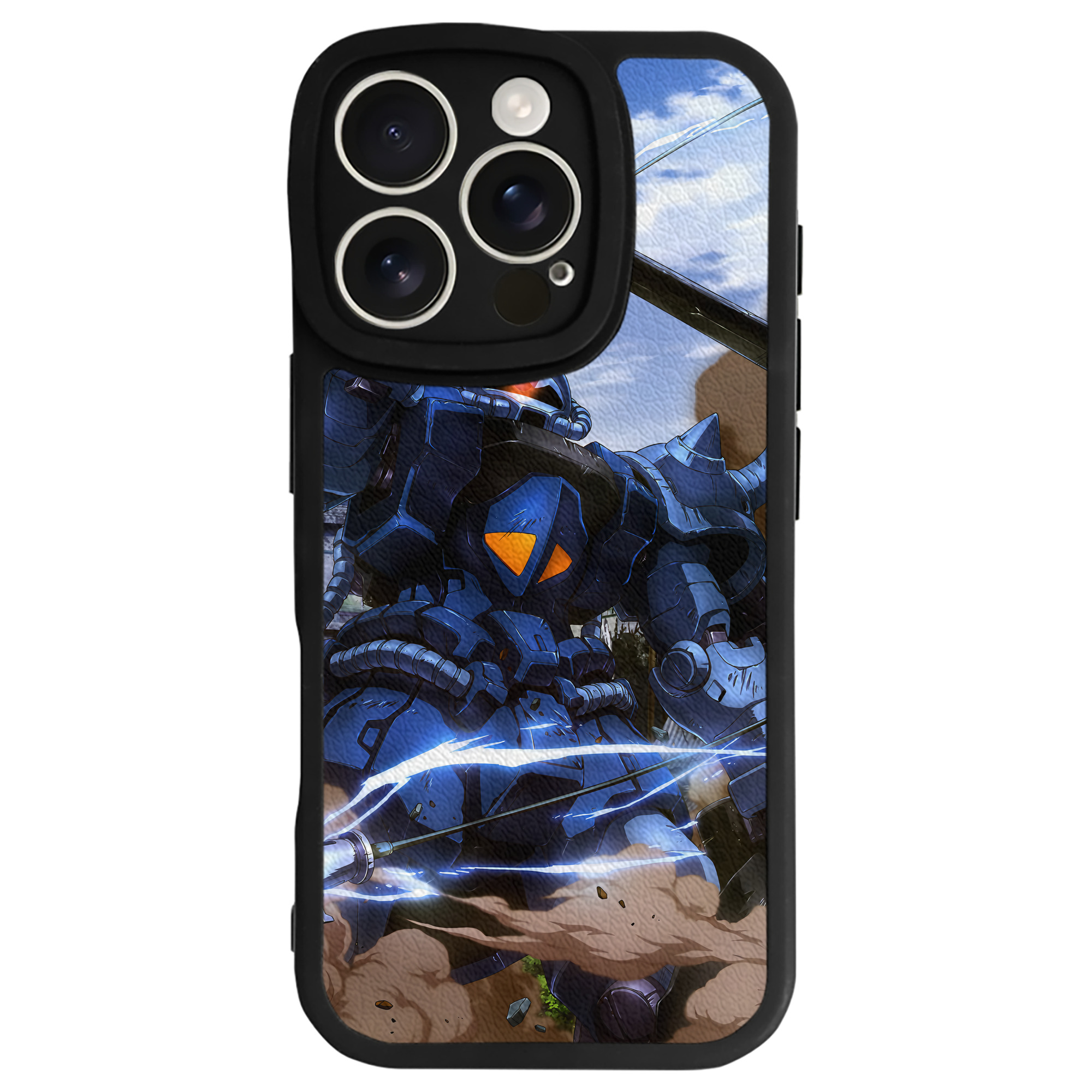 （画像用） 機動戦士ガンダム Mobile Suit Gundam 【iPhone 16シリーズ対応】シリコンスマホケース（レザー調） 材質：シリコン